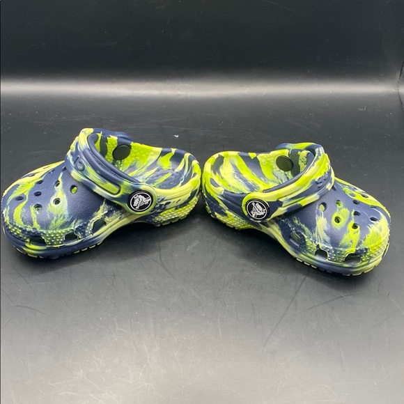 Kids Crocs Clogs - Blue and Yellow - Picture 3 of 8